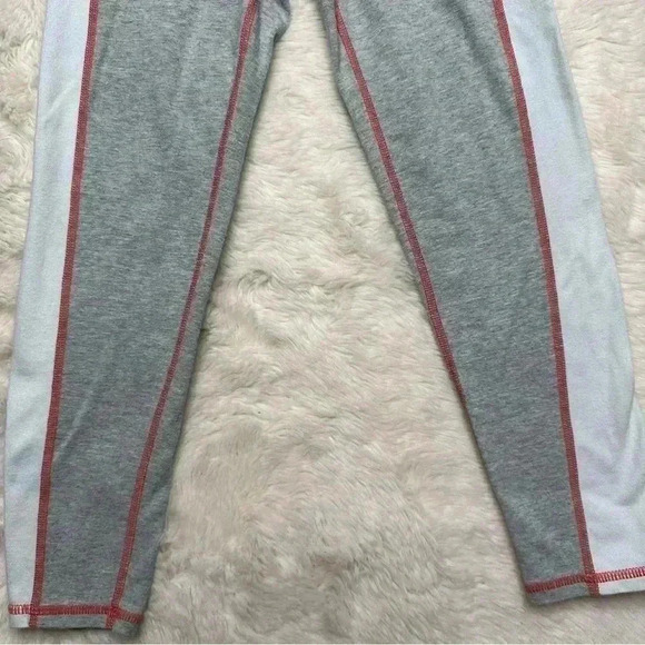 GAP Brushed Jersey Sweatpants  / Leggings Grey / White / Red Size Small - Picture 11 of 16